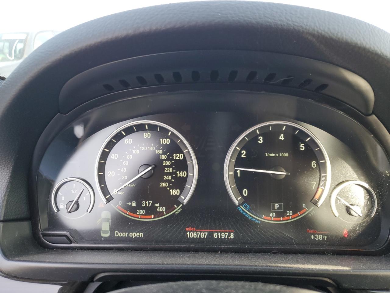2015 BMW 5er VIN WBA5B3C53FD540384 Copart auction photo, front end damage thumbnail 9