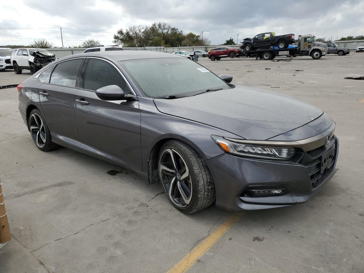 2019 Honda Accord VIN 1HGCV1F37KA018578 Copart auction photo, front end / rear end damage thumbnail 4