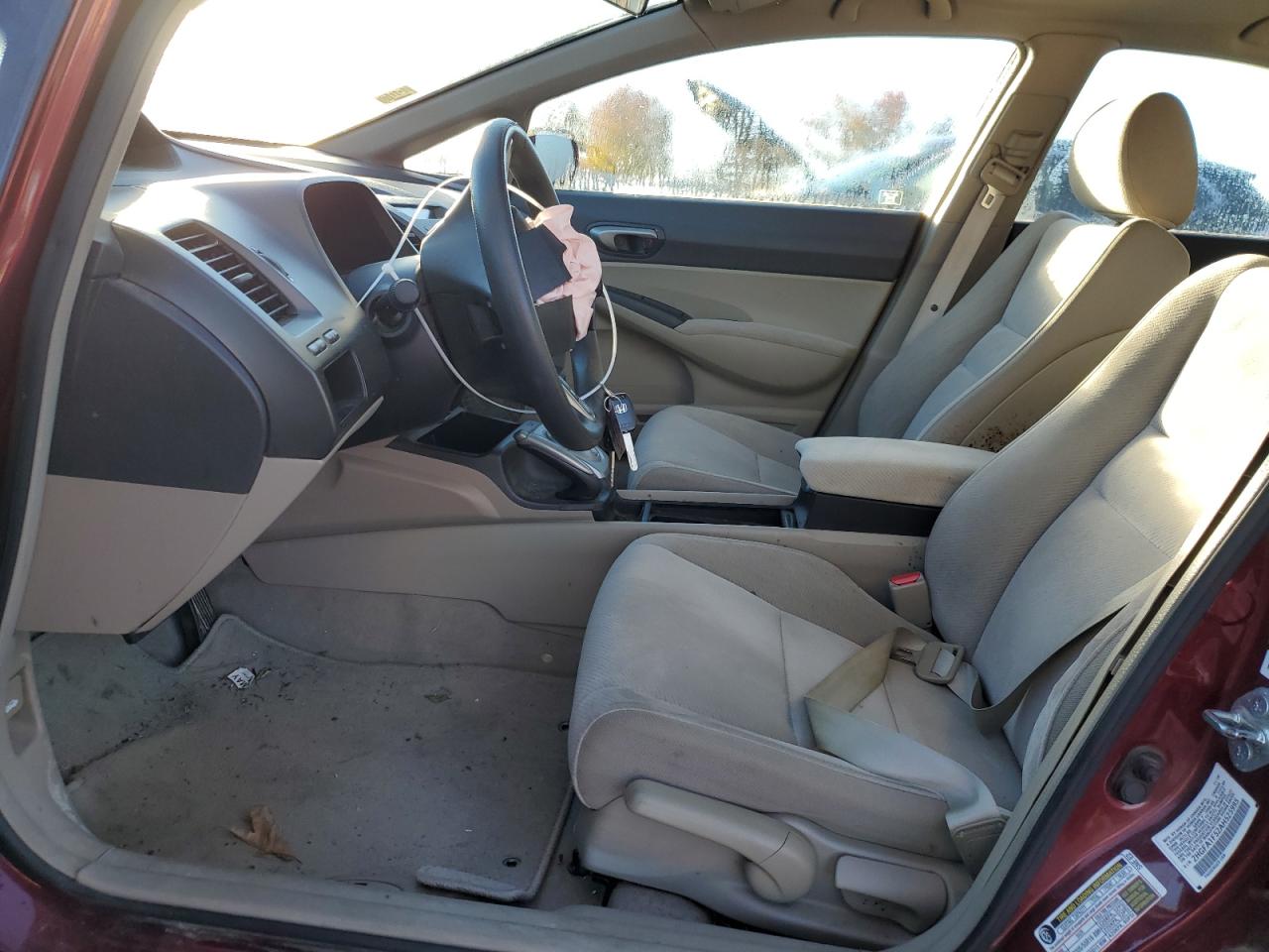 2010 Honda Civic VIN 2HGFA1F52AH525995 Copart auction photo, front end damage thumbnail 7