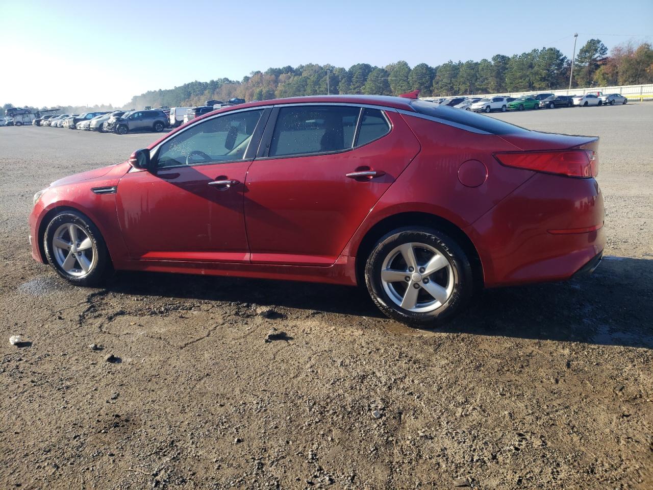 2014 KIA Optima VIN 5XXGM4A74EG307408 Copart auction photo, front end damage thumbnail 2