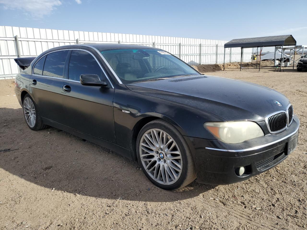 2006 BMW 7er VIN WBAHN83566DT63296 Copart auction photo, rear end damage thumbnail 4