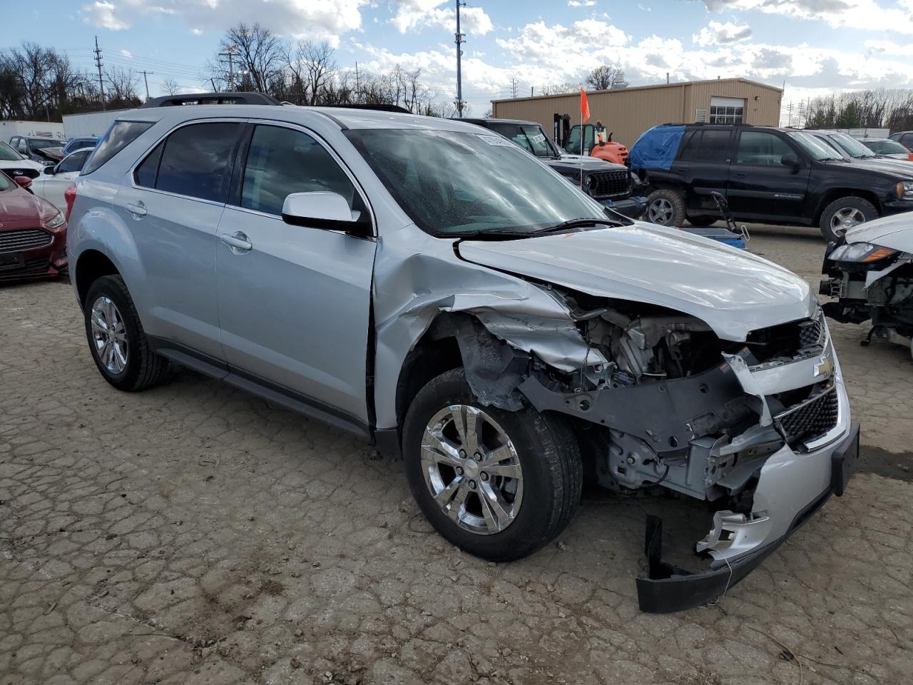 2013 Chevrolet Equinox VIN 2GNFLNEK7D6292727 Copart auction photo, front end / side damage thumbnail 4