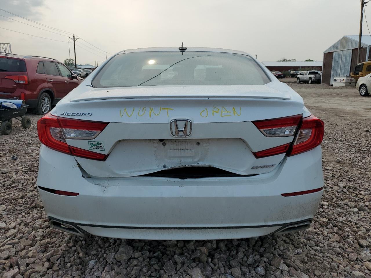 2020 Honda Accord VIN 1HGCV1F39LA158343 Copart auction photo, all over damage thumbnail 6