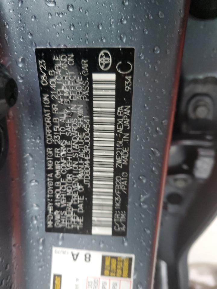 2024 Toyota Corolla VIN JTDBDMHE3RJ004541 Copart auction photo, front end / all over damage thumbnail 12