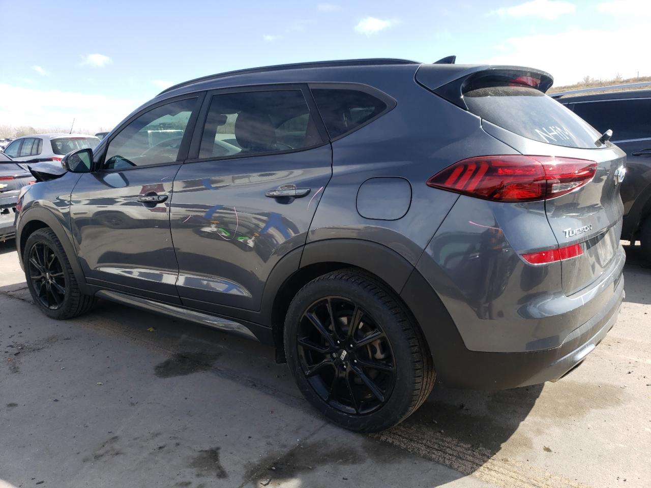 2019 Hyundai Tucson VIN KM8J3CAL2KU923738 Copart auction photo, front end / side damage thumbnail 2