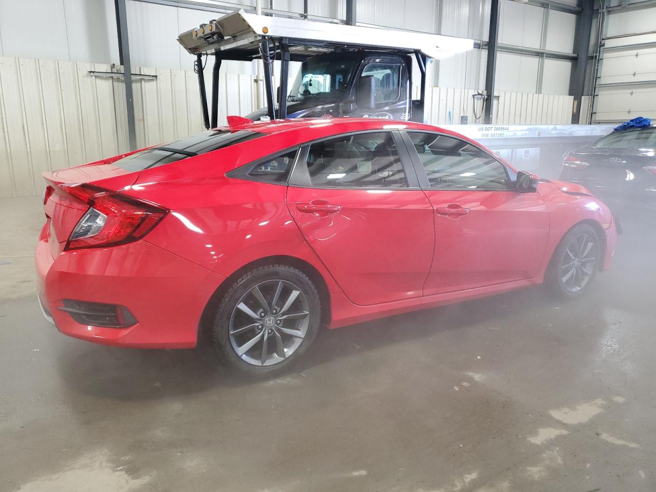 2019 Honda Civic VIN JHMFC1F36KX011425 Copart auction photo, all over damage thumbnail 3