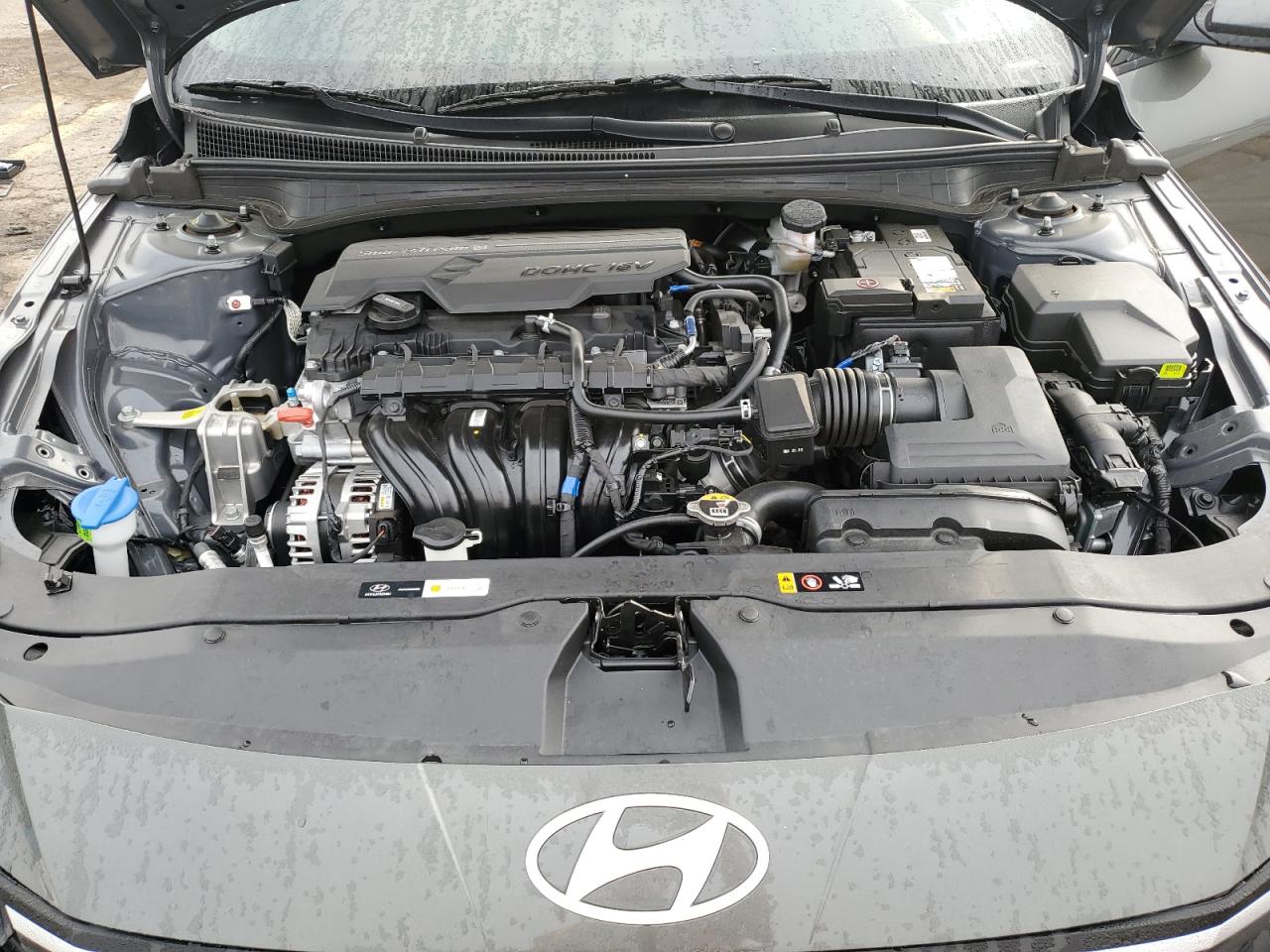 2024 Hyundai Elantra VIN KMHLM4DG0RU758034 Copart auction photo, front end / side damage thumbnail 11