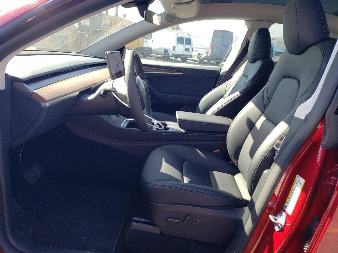 2024 Tesla Model Y VIN 7SAYGDED7RF052678 Copart auction photo, front end damage thumbnail 7