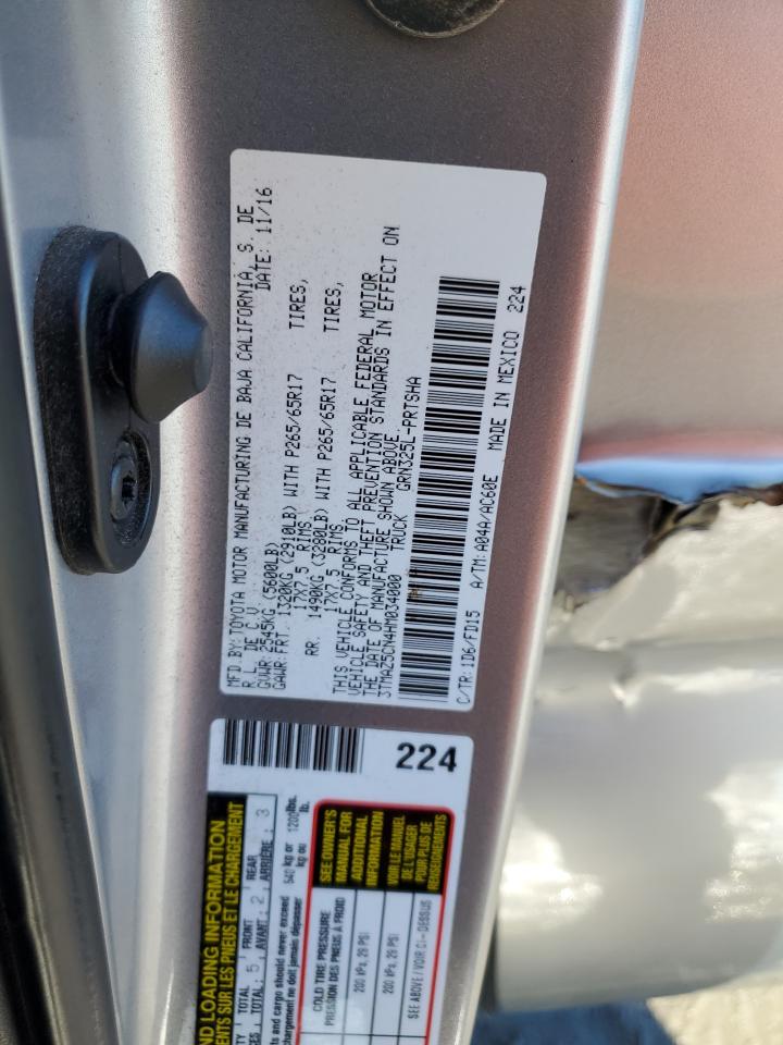 2017 Toyota Tacoma VIN 3TMAZ5CN4HM034000 Copart auction photo, all over damage thumbnail 13