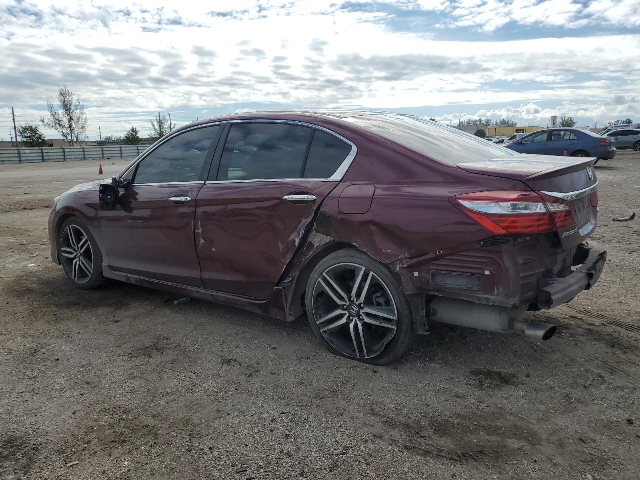 2016 Honda Accord VIN 1HGCR2F56GA202882 Copart auction photo, all over damage thumbnail 2