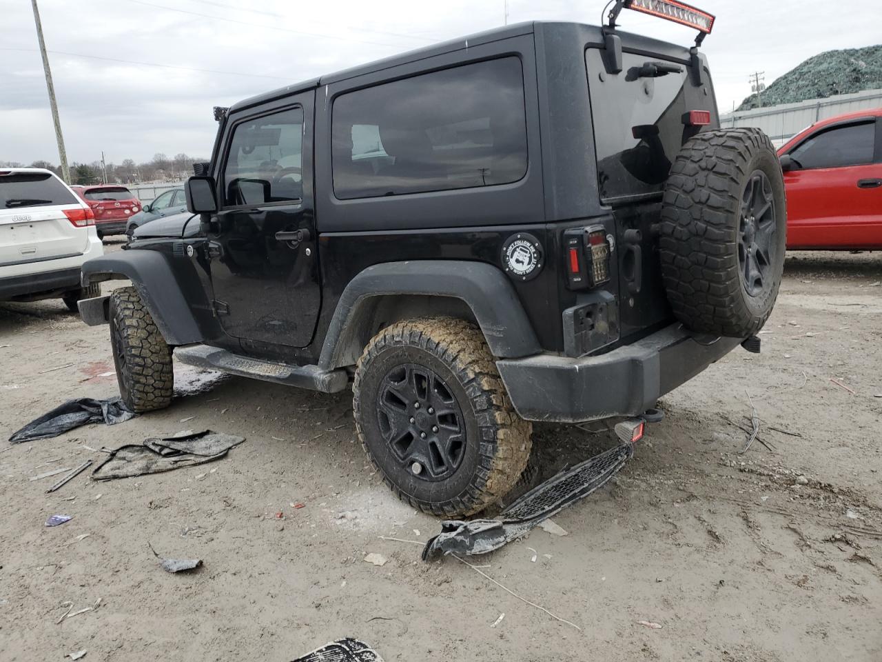 2017 Jeep Wrangler VIN 1C4AJWAG6HL606591 Copart auction photo, front end damage thumbnail 2