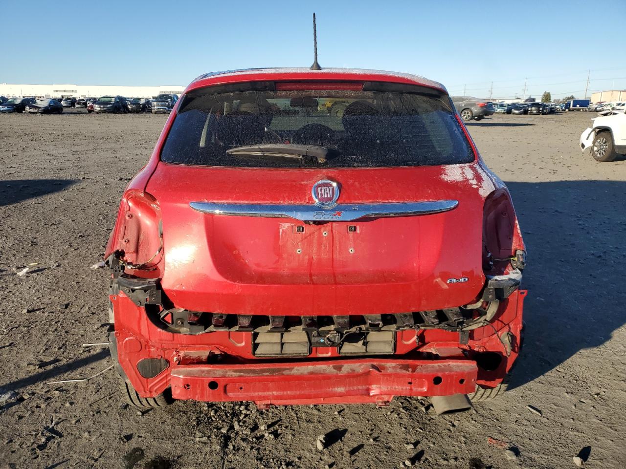 2018 Fiat 500 VIN ZFBCFYDB0JP656555 Copart auction photo, front end / rear end damage thumbnail 6