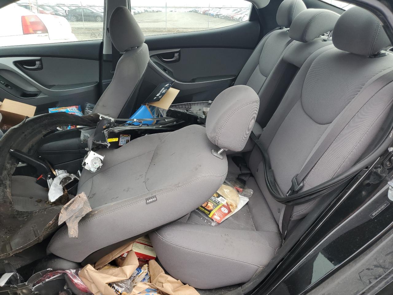 2014 Hyundai Elantra VIN 5NPDH4AE8EH500574 Copart auction photo, all over damage thumbnail 10