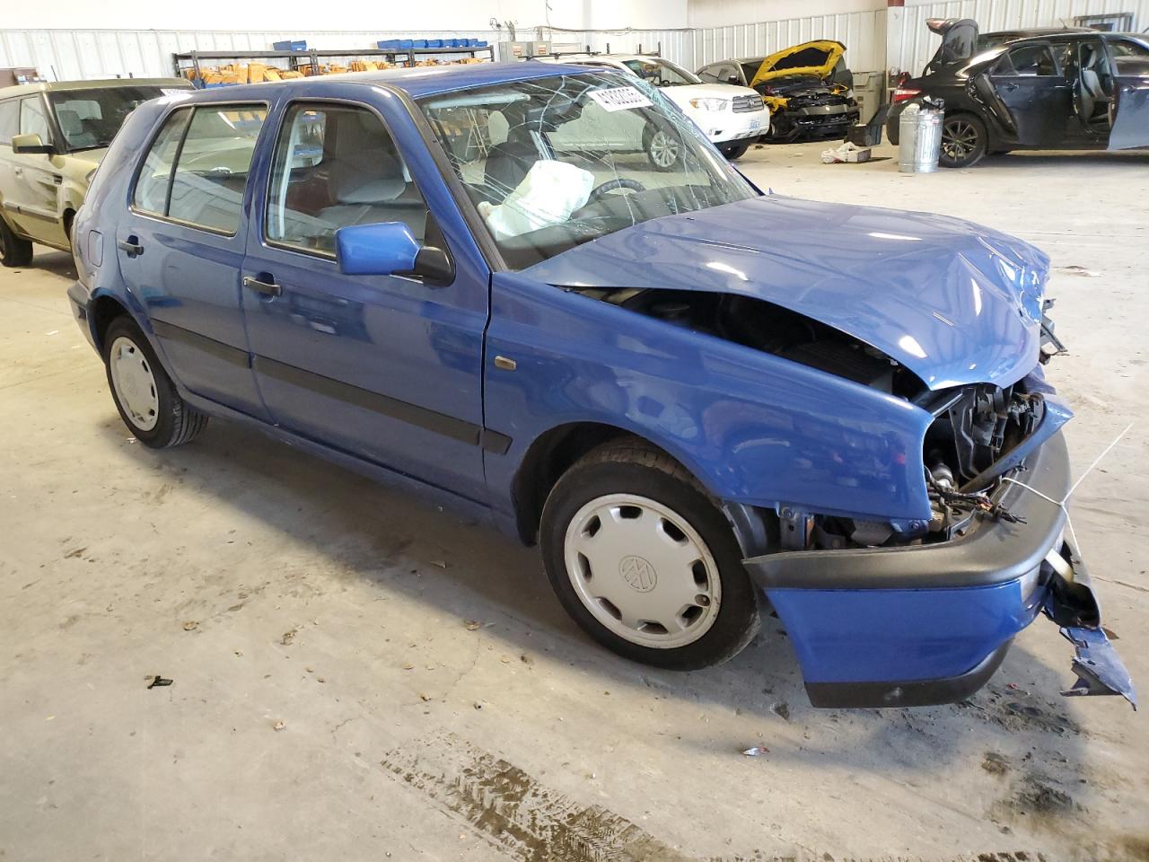 1996 Volkswagen Golf VIN 3VWFA81H1TM066758 Copart auction photo, front end / top/roof damage thumbnail 4