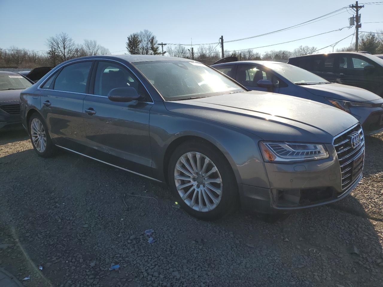 2015 Audi A8 VIN WAU32AFD7FN039765 Copart auction photo, undercarriage damage thumbnail 4