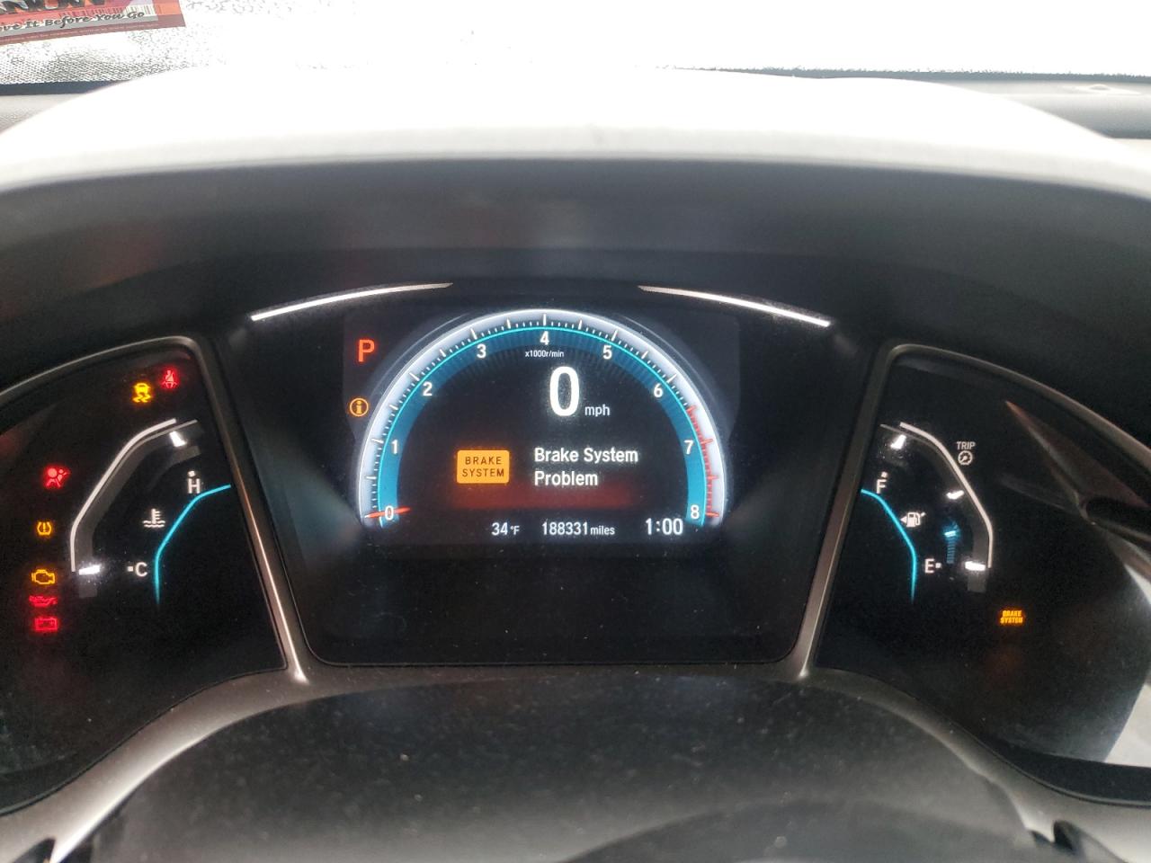 2016 Honda Civic VIN 19XFC1F75GE201549 Copart auction photo, front end damage thumbnail 9