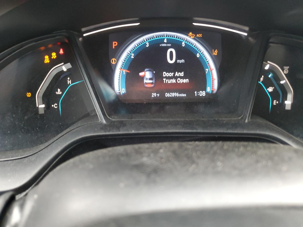 2019 Honda Civic VIN 19XFC2F66KE045351 Copart auction photo, front end damage thumbnail 9