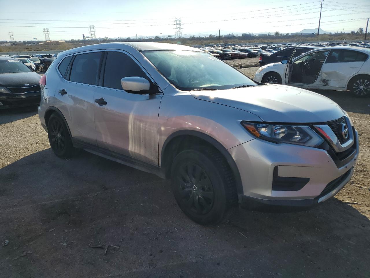 2017 Nissan Rogue VIN KNMAT2MV5HP555218 Copart auction photo, undercarriage / side damage thumbnail 4