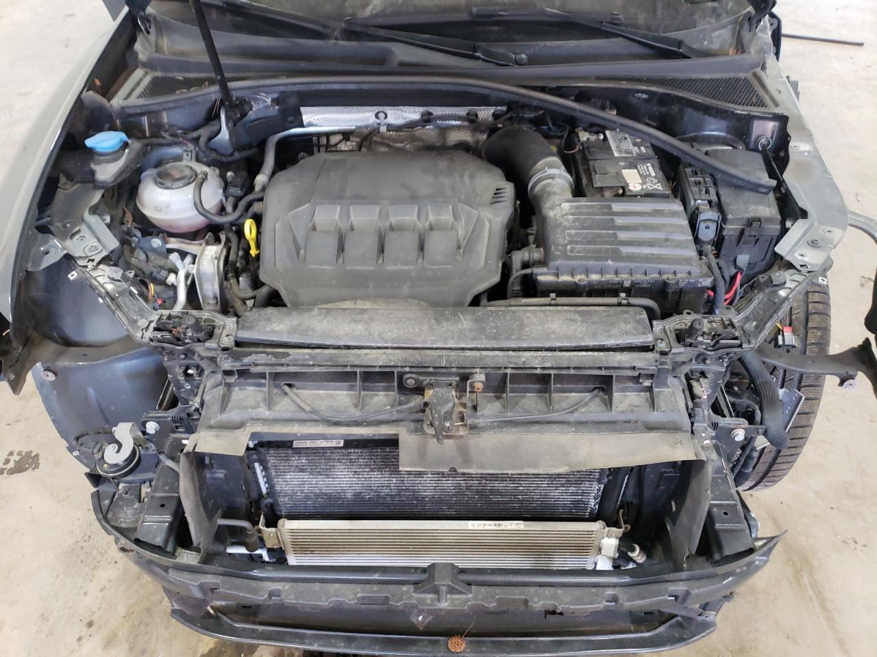 2020 Audi Q3 VIN WA1AECF32L1040520 Copart auction photo, front end / stripped damage thumbnail 12