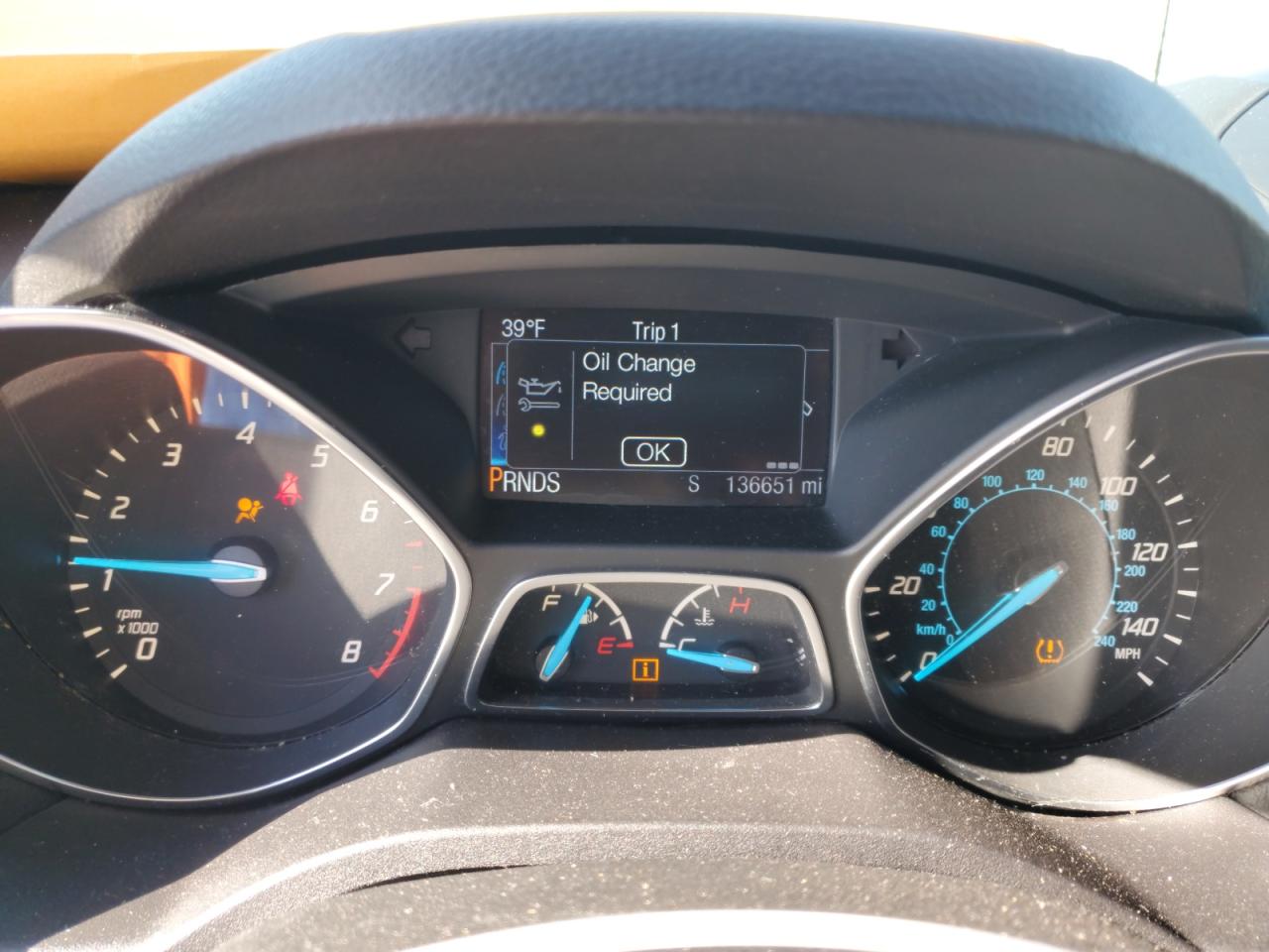 2016 Ford Escape VIN 1FMCU0F71GUB71103 Copart auction photo, front end / side damage thumbnail 9