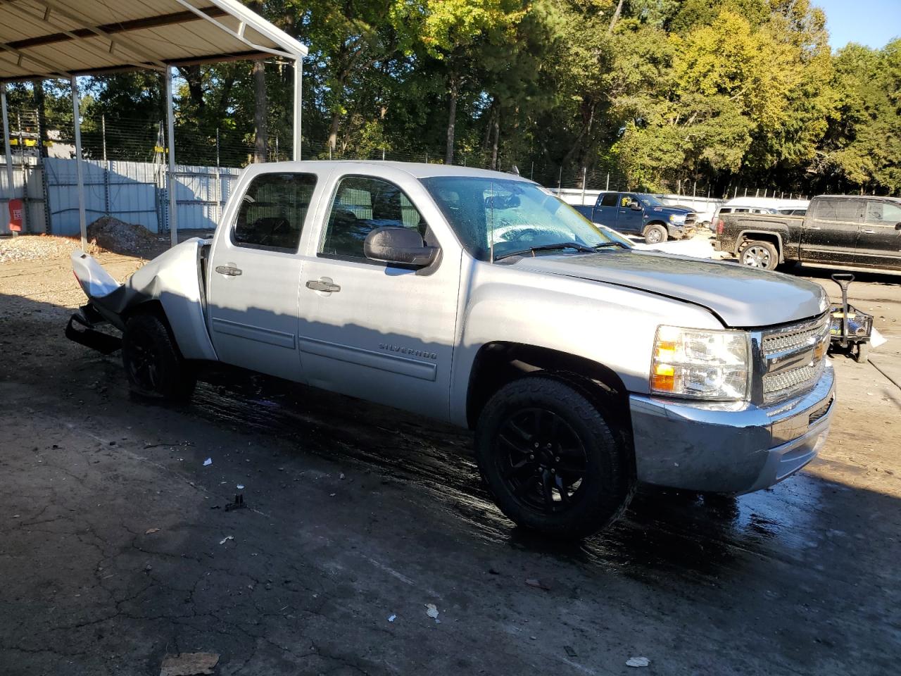 2013 Chevrolet Silverado VIN 3GCPCSE02DG367252 Copart auction photo, rear end damage thumbnail 4