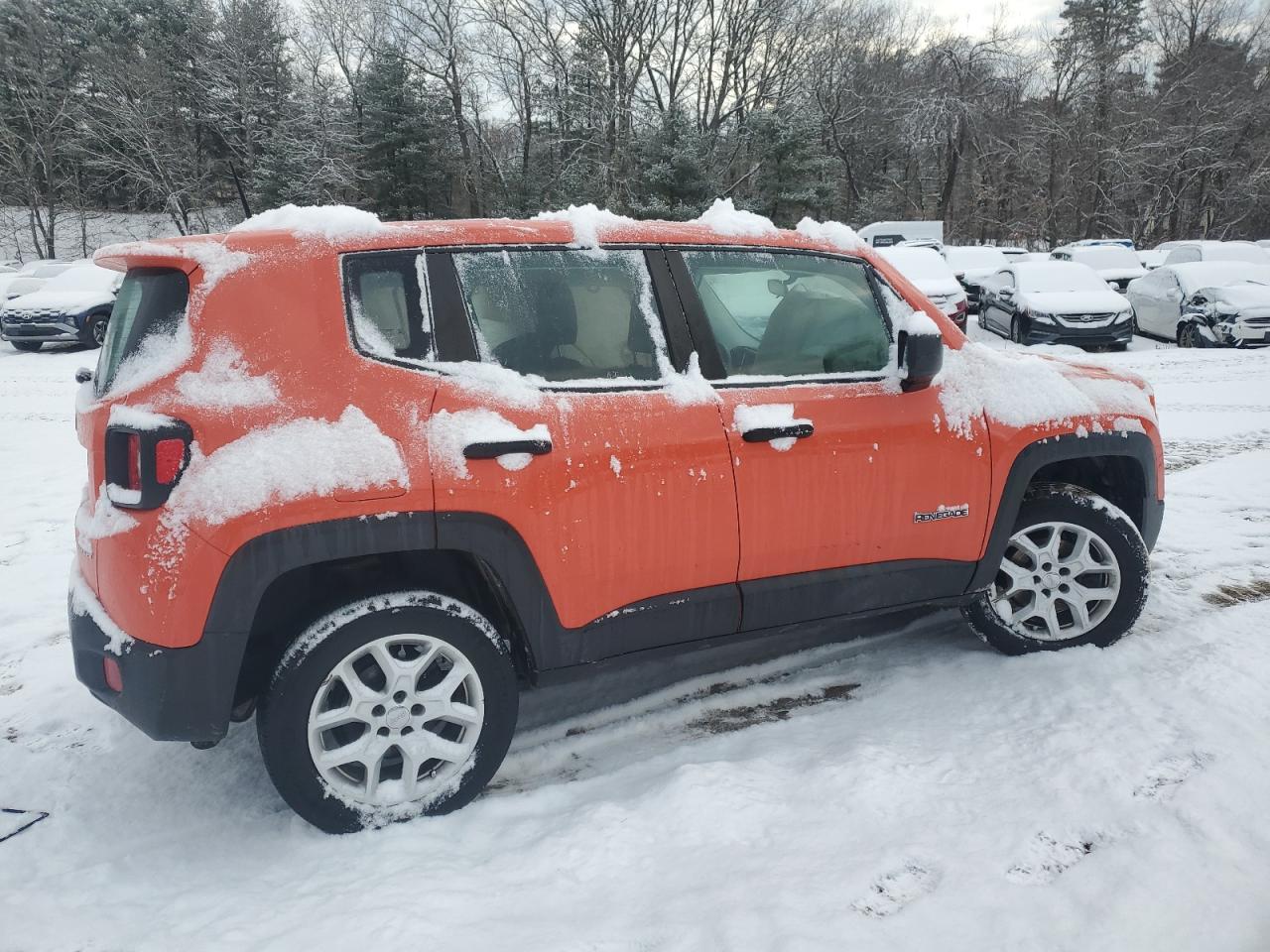 2015 Jeep Renegade VIN ZACCJBAH6FPC40540 Copart auction photo, front end / side damage thumbnail 3
