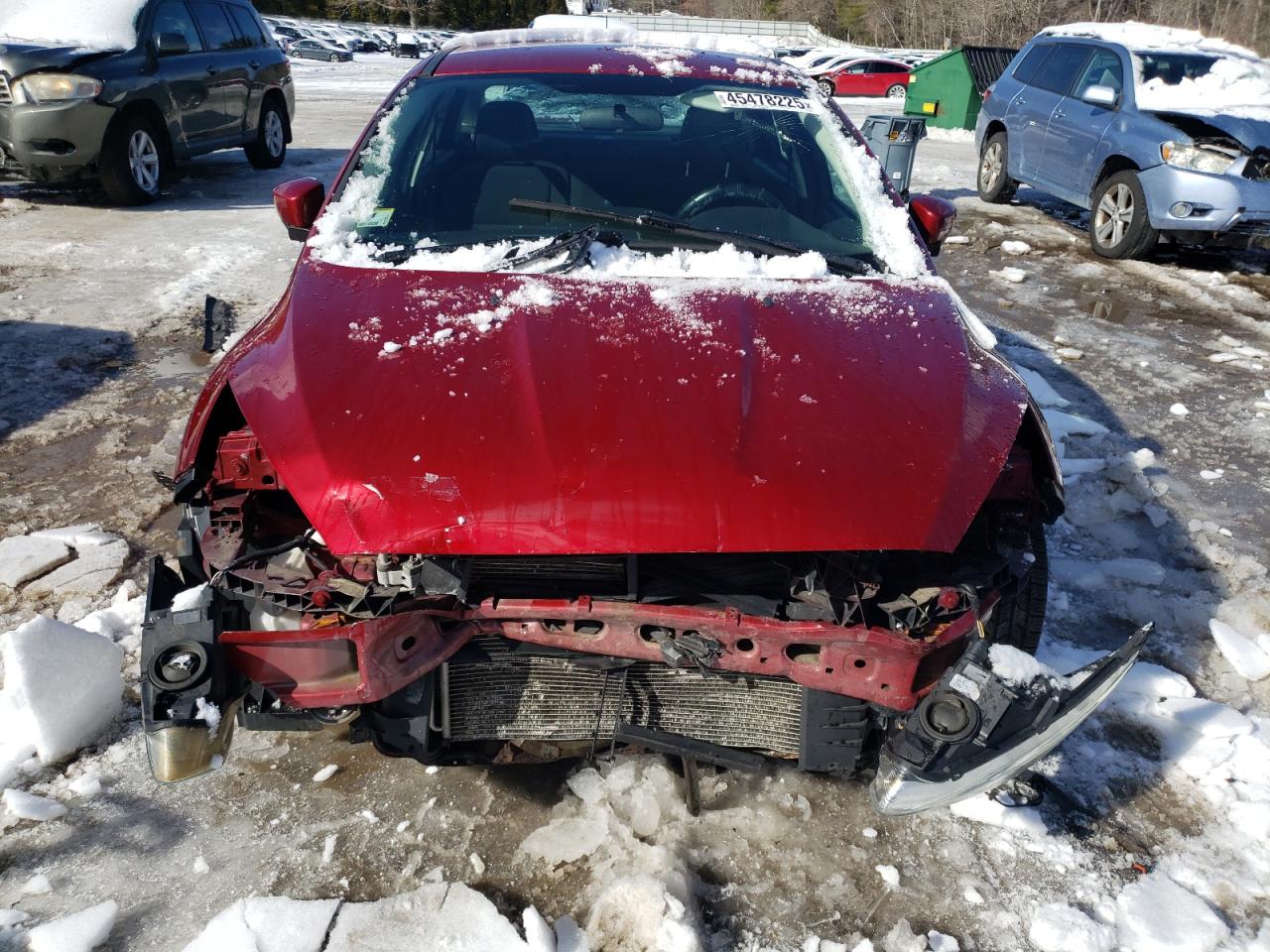 2015 Ford Focus VIN 1FADP3F29FL208513 Copart auction photo, front end damage thumbnail 5