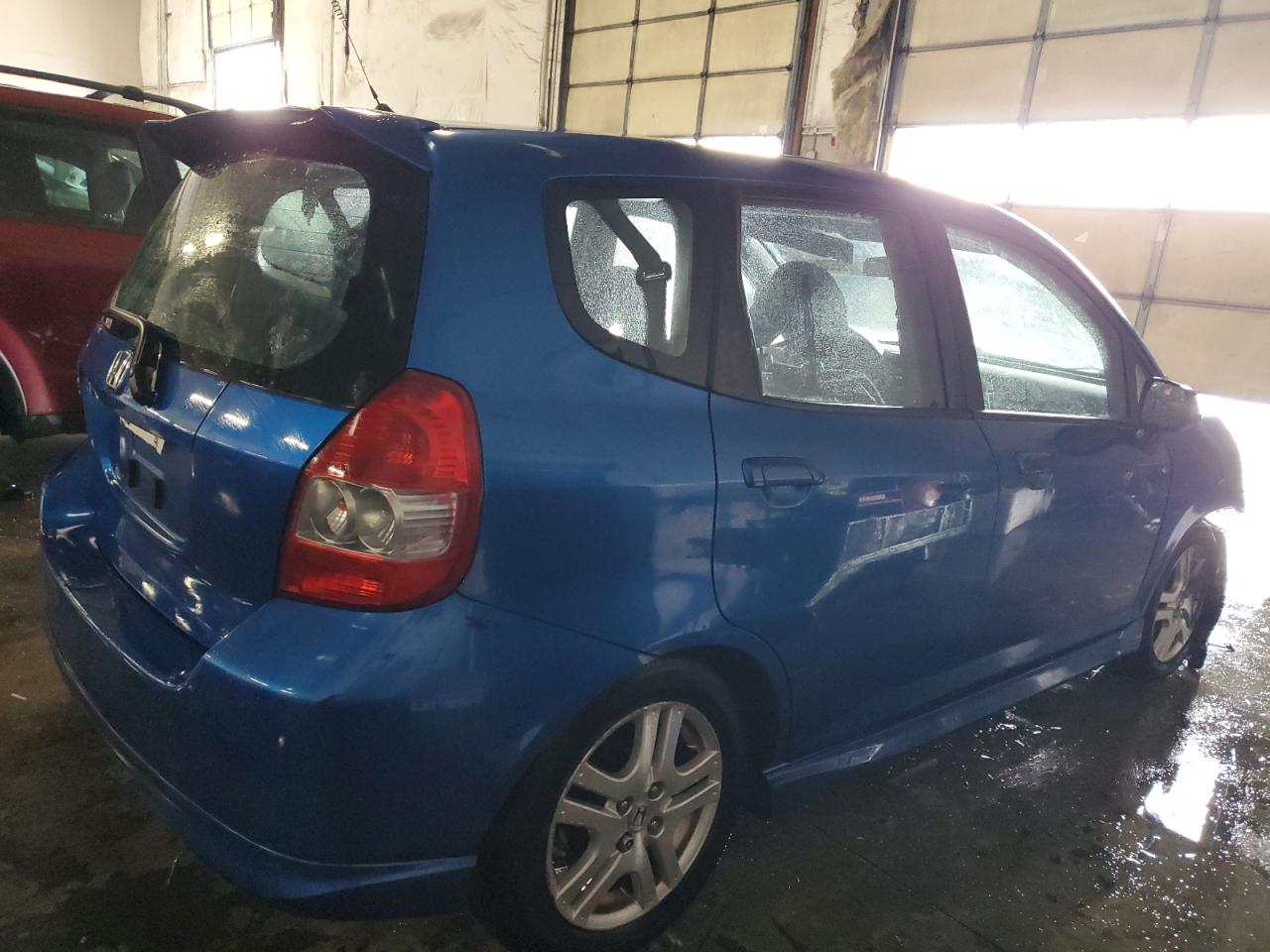 2008 Honda Fit VIN JHMGD386X8S018985 Copart auction photo, front end / side damage thumbnail 3