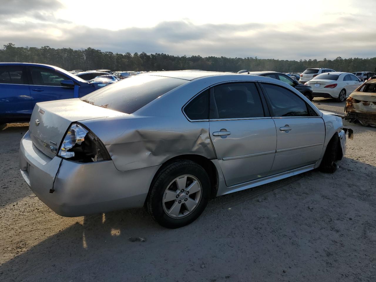 2011 Chevrolet Impala VIN 2G1WF5EK7B1144693 Copart auction photo, front end / rear end damage thumbnail 3