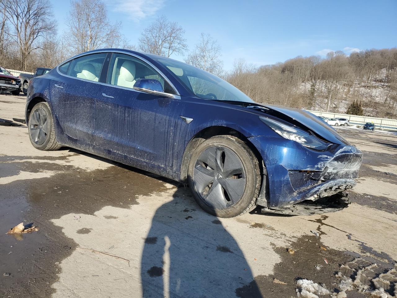 2019 Tesla Model 3 VIN 5YJ3E1EA6KF323690 Copart auction photo, front end damage thumbnail 4
