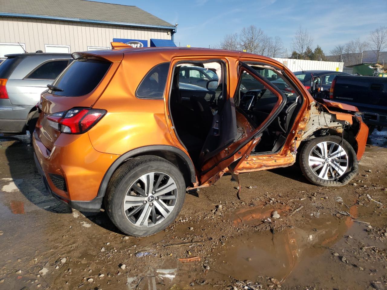 2020 Mitsubishi Outlander VIN JA4AP4AU3LU004964 Copart auction photo, side / rear end damage thumbnail 3
