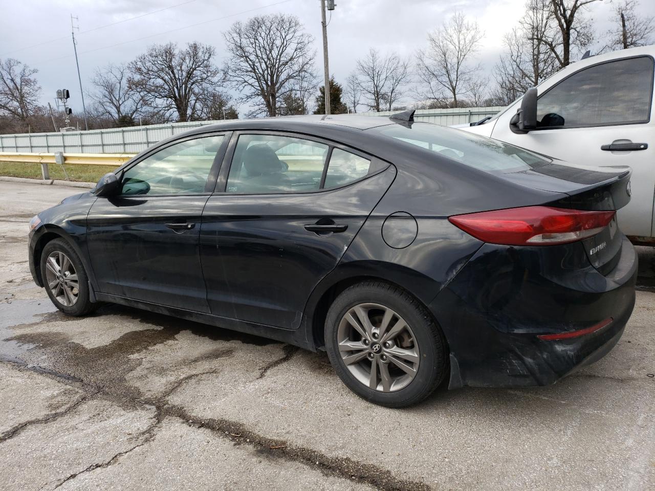 2018 Hyundai Elantra VIN KMHD84LF2JU619805 Copart auction photo, front end damage thumbnail 2