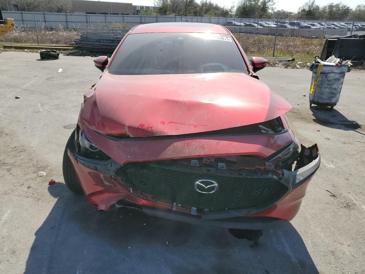 2022 Mazda 3 VIN JM1BPAML4N1514465 Copart auction photo, front end / rear end damage thumbnail 5