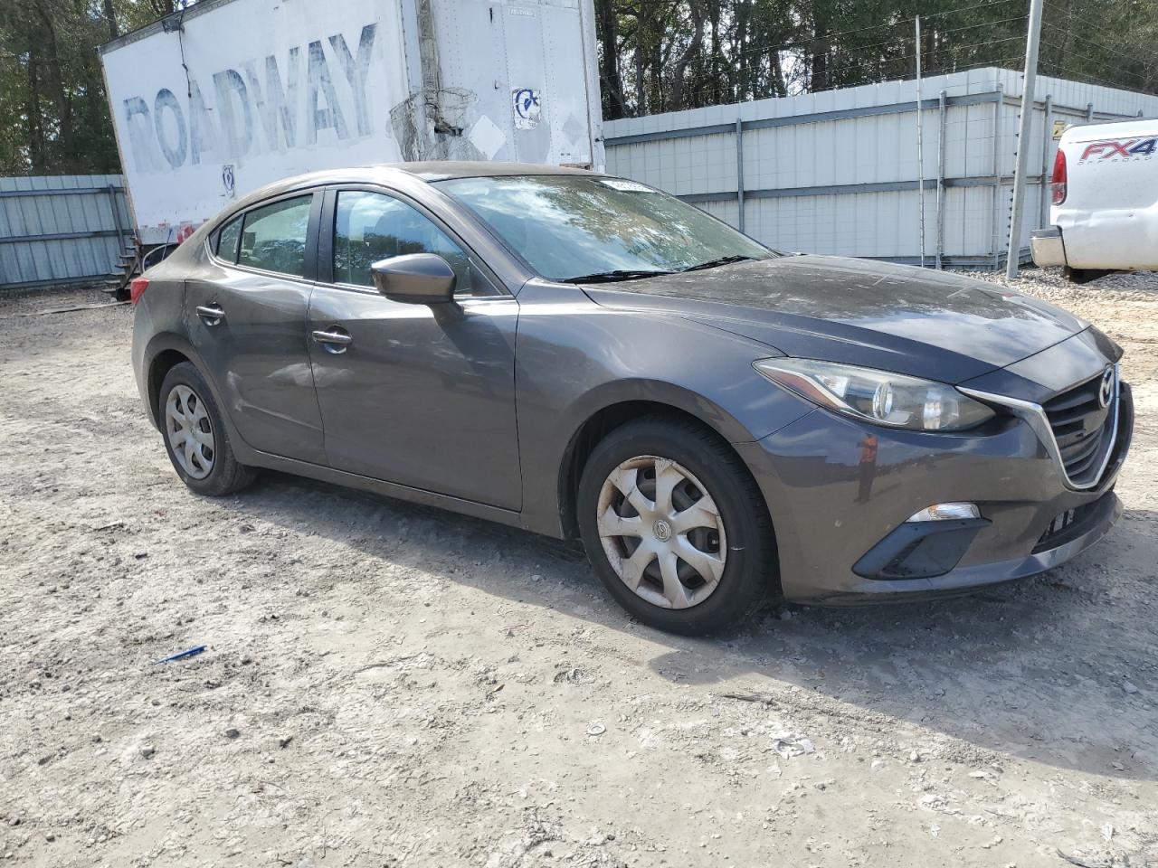 2016 Mazda 3 VIN JM1BM1T79G1328839 Copart auction photo, side / front end damage thumbnail 4