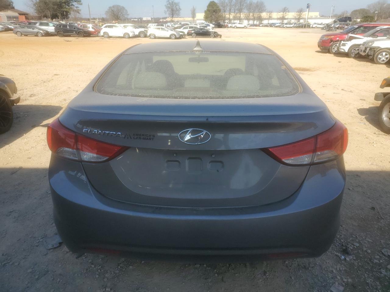 2013 Hyundai Elantra VIN 5NPDH4AE4DH312827 Copart auction photo, front end / side damage thumbnail 6