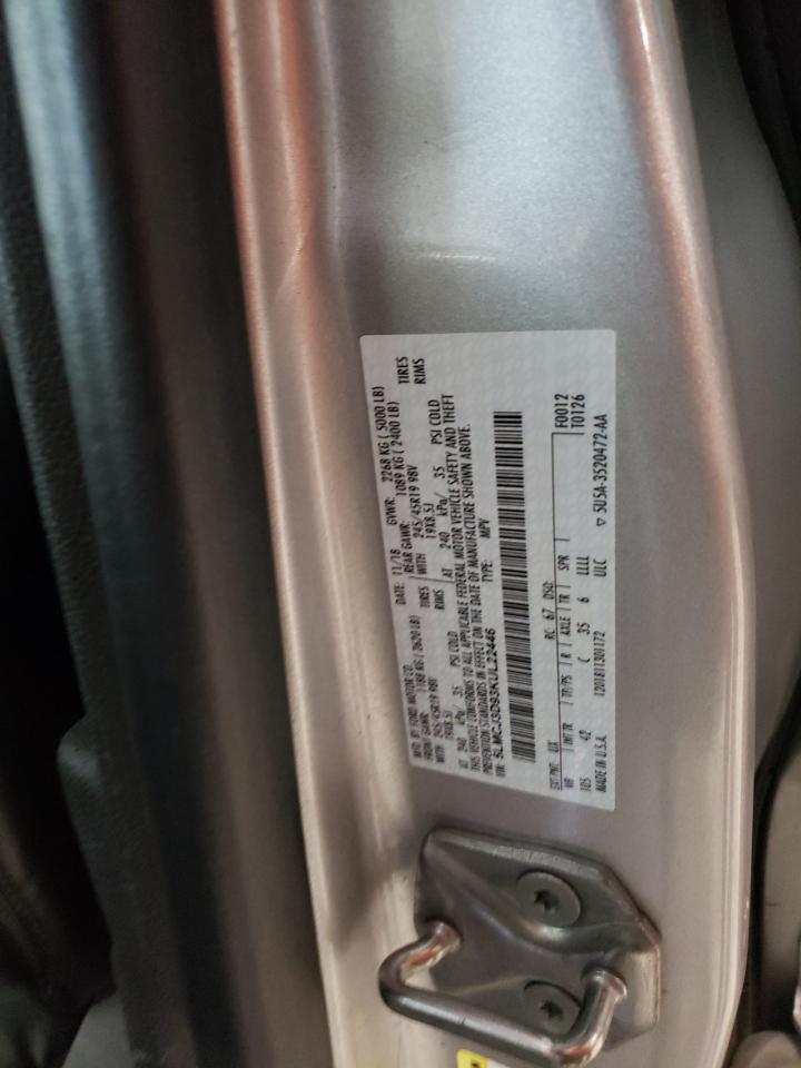 2019 Lincoln MKC VIN 5LMCJ3D93KUL22446 Copart auction photo, all over damage thumbnail 13