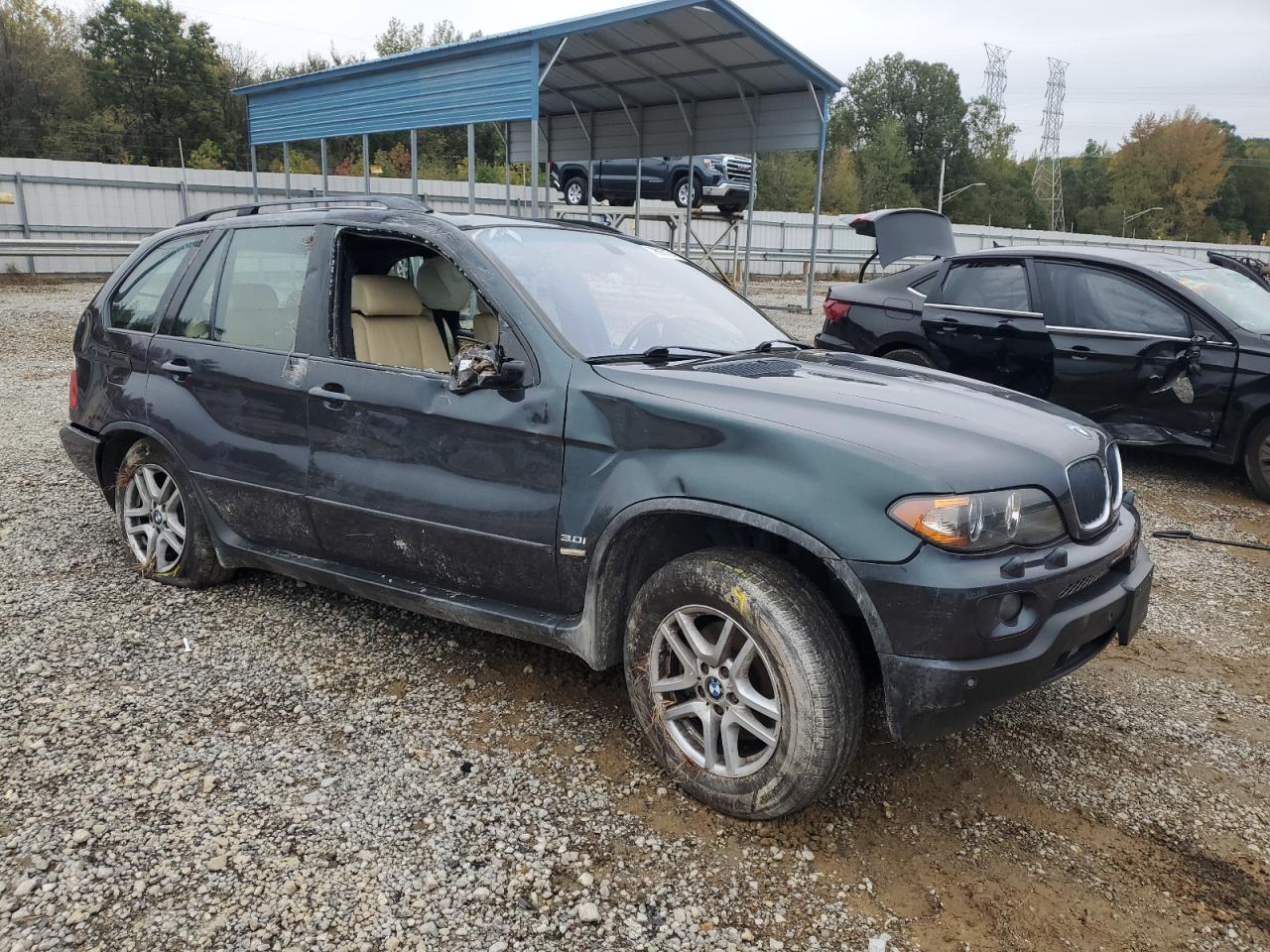 2006 BMW X5 VIN 5UXFA13566LY02336 Copart auction photo, all over / undercarriage damage thumbnail 4
