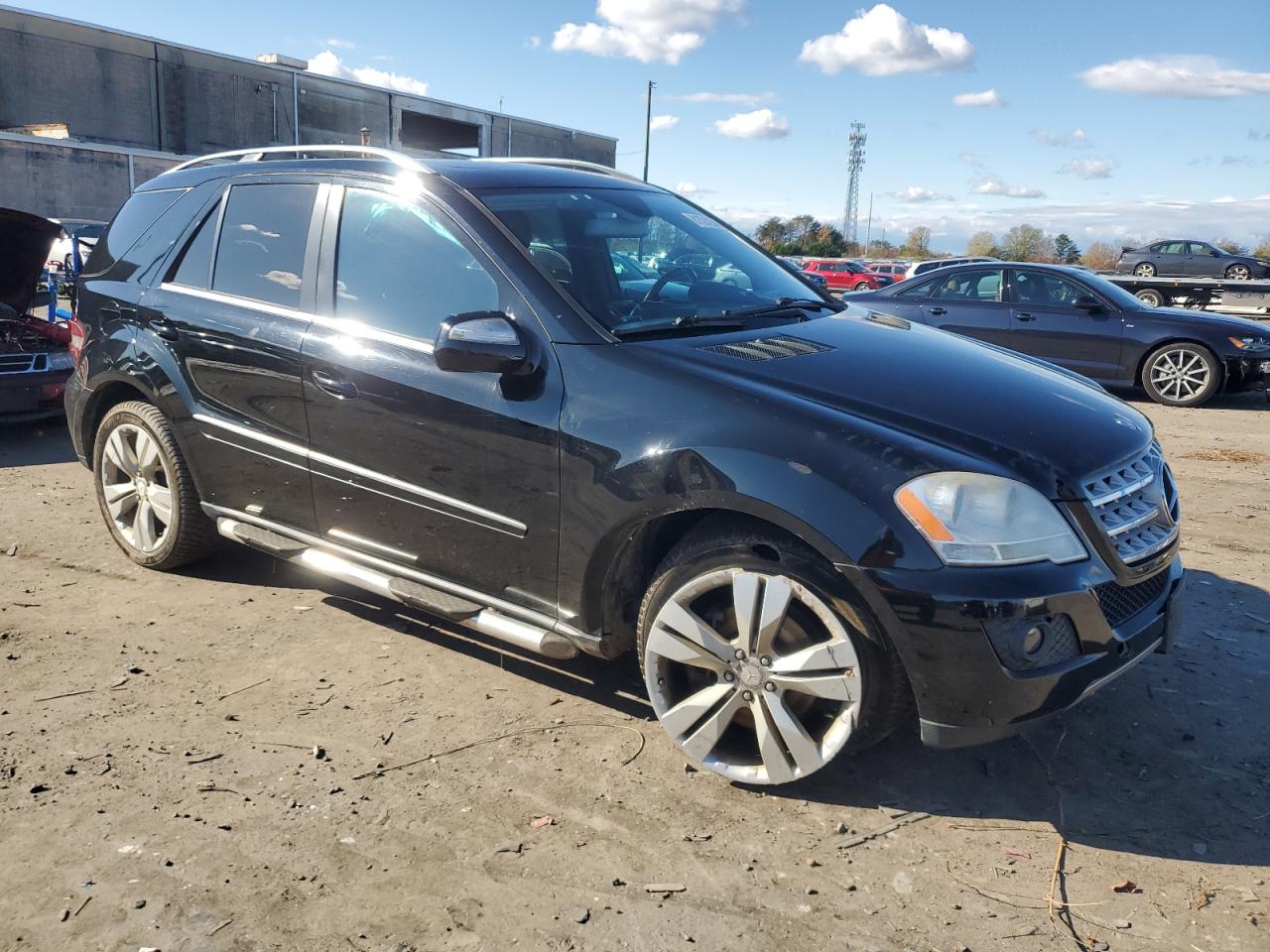 2010 Mercedes-Benz M-klasse VIN 4JGBB8GB7AA537562 Copart auction photo, front end / side damage thumbnail 4