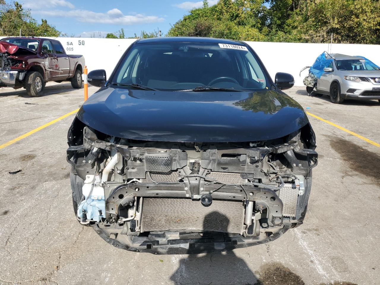2021 Mitsubishi Outlander VIN JA4ARUAU6MU008955 Copart auction photo, front end / rear end damage thumbnail 5