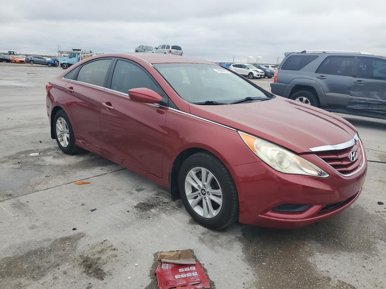 2012 Hyundai Sonata VIN 5NPEB4AC2CH319326 Copart auction photo, vandalism damage thumbnail 4