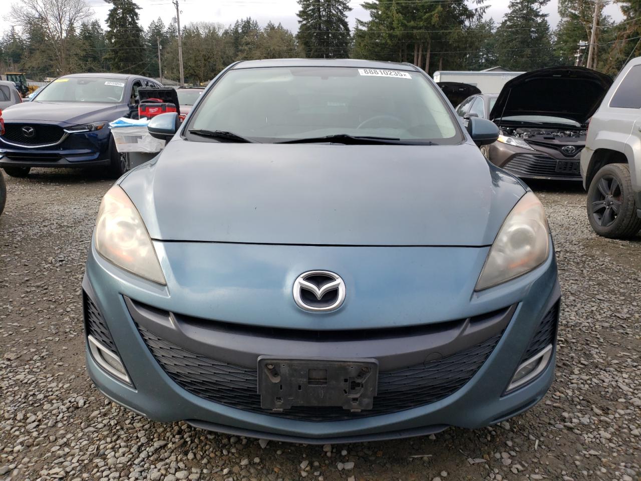 2011 Mazda 3 VIN JM1BL1K66B1459909 Copart auction photo, side damage thumbnail 5