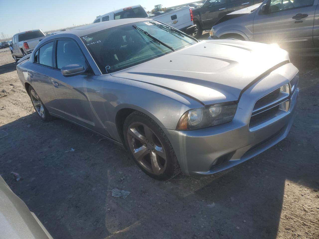 2013 Dodge Charger VIN 2C3CDXHG0DH612832 Copart auction photo, front end / side damage thumbnail 4