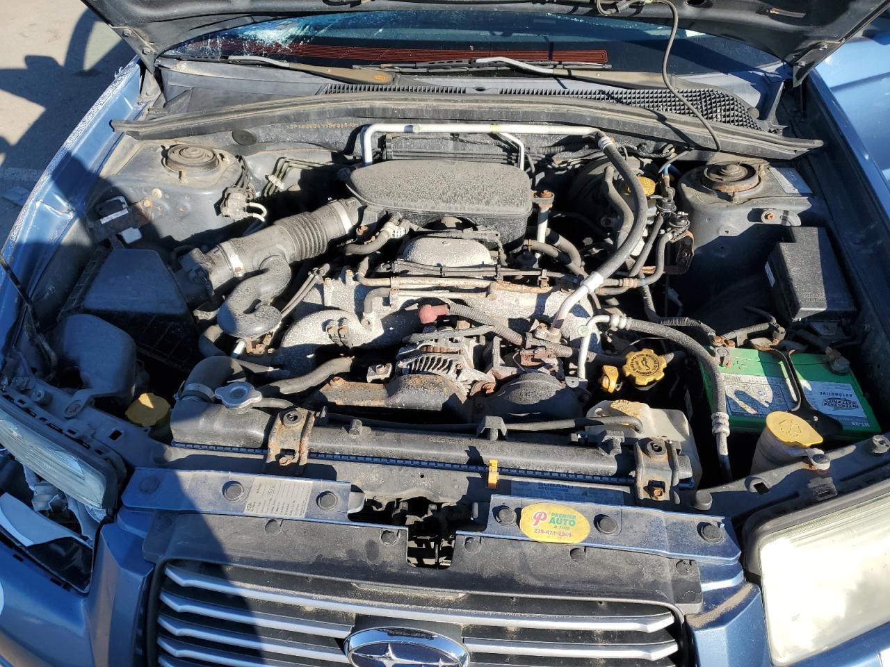 2007 Subaru Forester VIN JF1SG65677H725293 Copart auction photo, front end damage thumbnail 11