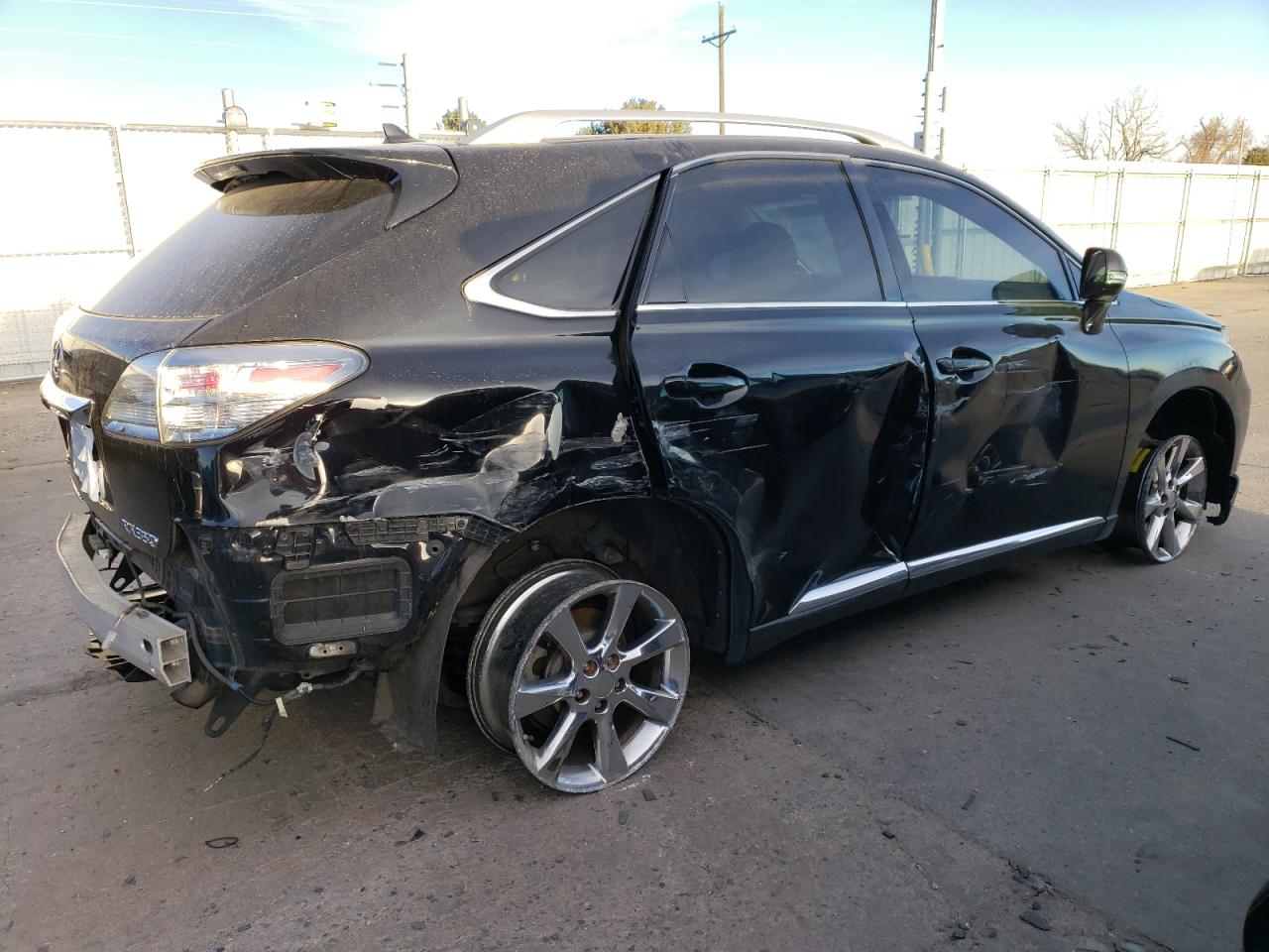 2010 Lexus RX VIN 2T2BK1BA4AC043015 Copart auction photo, side / rear end damage thumbnail 3