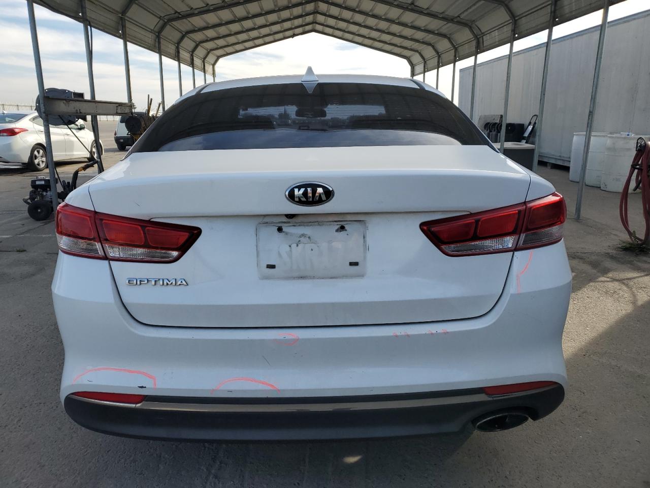 2016 KIA Optima VIN 5XXGT4L3XGG060282 Copart auction photo, front end / undercarriage damage thumbnail 6