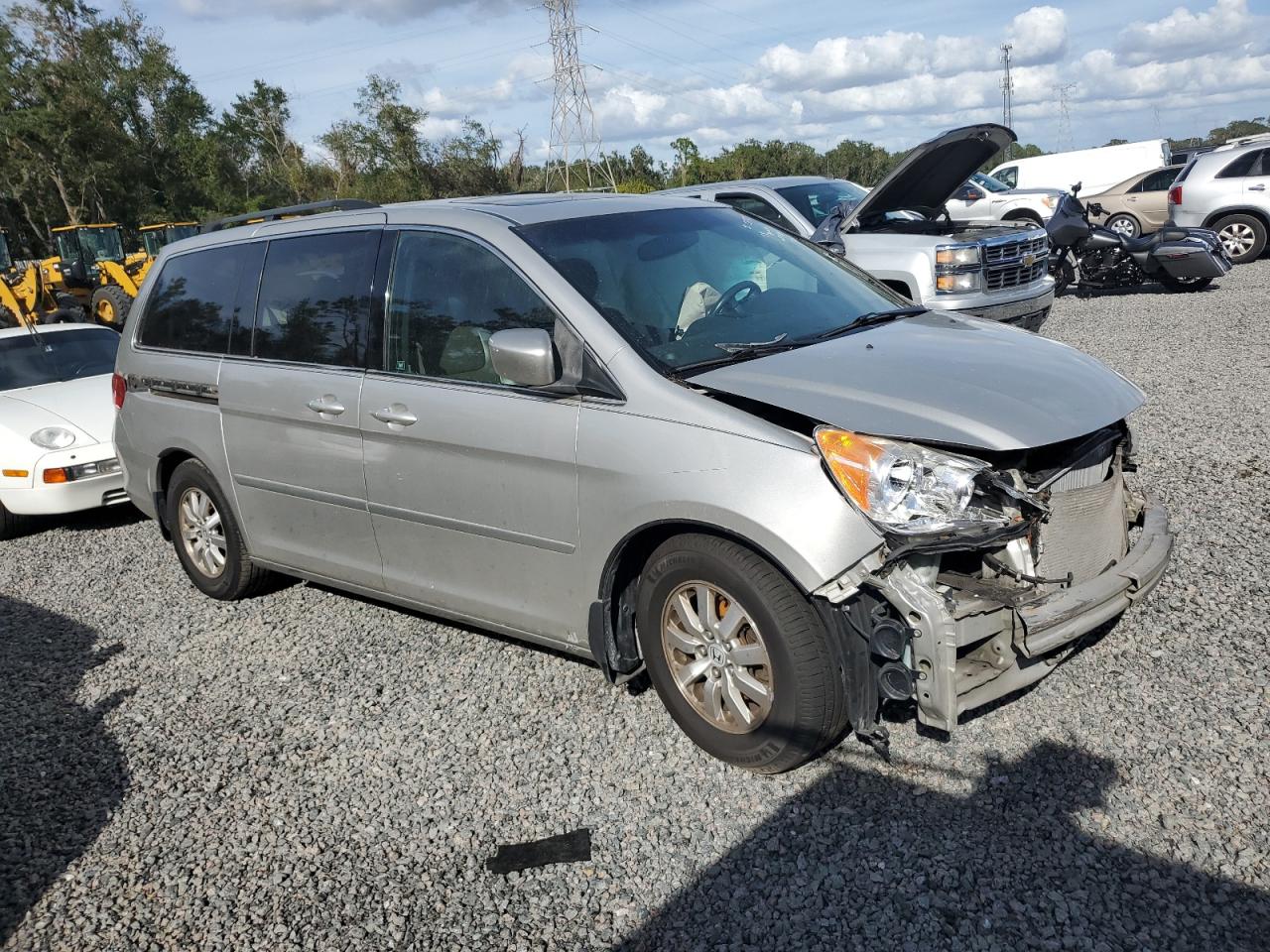 2008 Honda Odyssey VIN 5FNRL387X8B035532 Copart auction photo, front end damage thumbnail 4