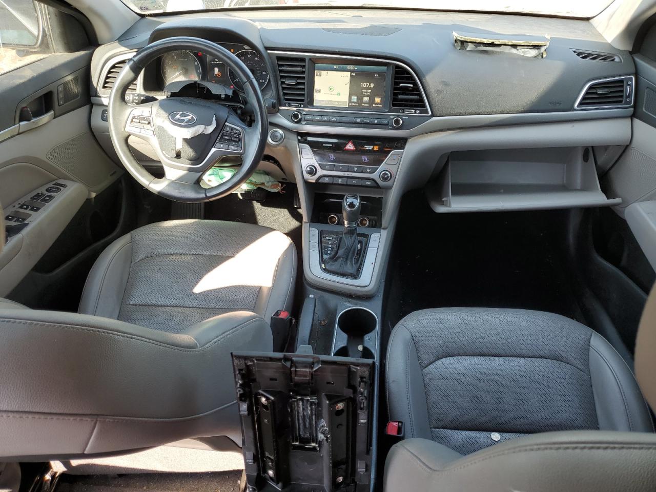 2017 Hyundai Elantra VIN KMHD84LF4HU176373 Copart auction photo, front end / side damage thumbnail 8