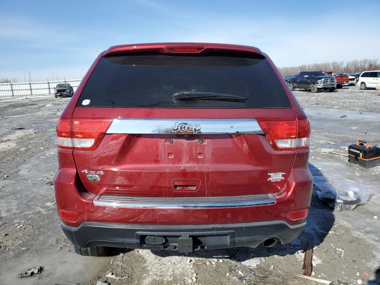 2012 Jeep Grand Cherokee VIN 1C4RJFCGXCC324284 Copart auction photo, front end / side damage thumbnail 6
