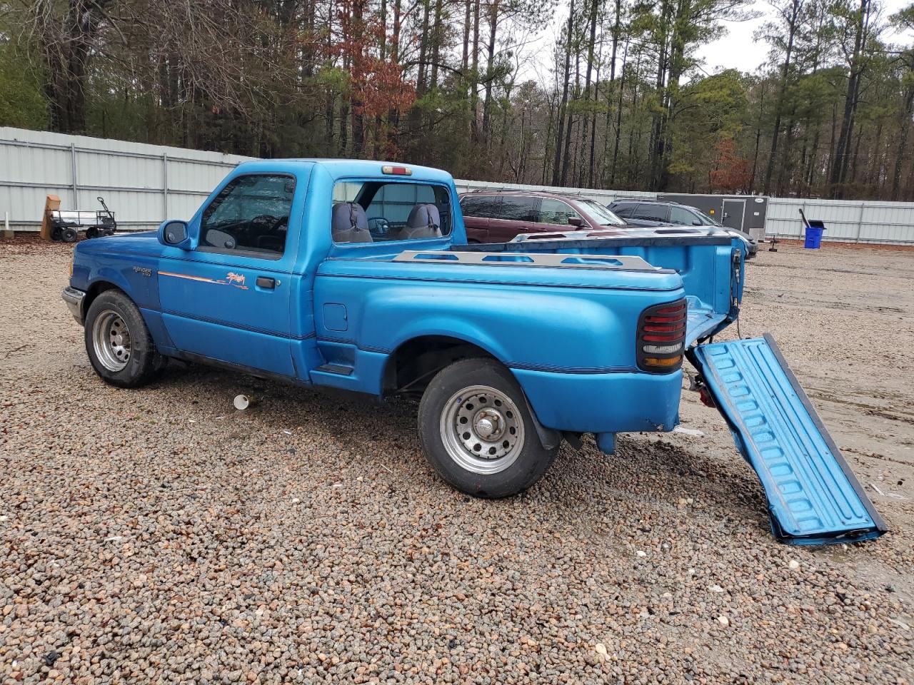 1993 Ford Ranger VIN 1FTCR10A8PPB07154 Copart auction photo, rear end / side damage thumbnail 2