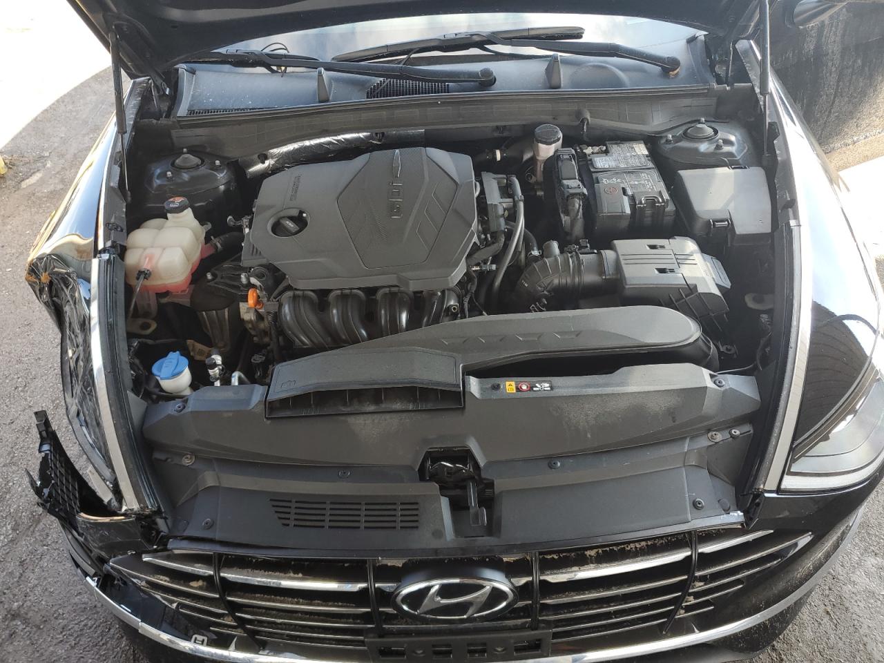 2021 Hyundai Sonata VIN 5NPEG4JA7MH103098 Copart auction photo, front end / side damage thumbnail 11